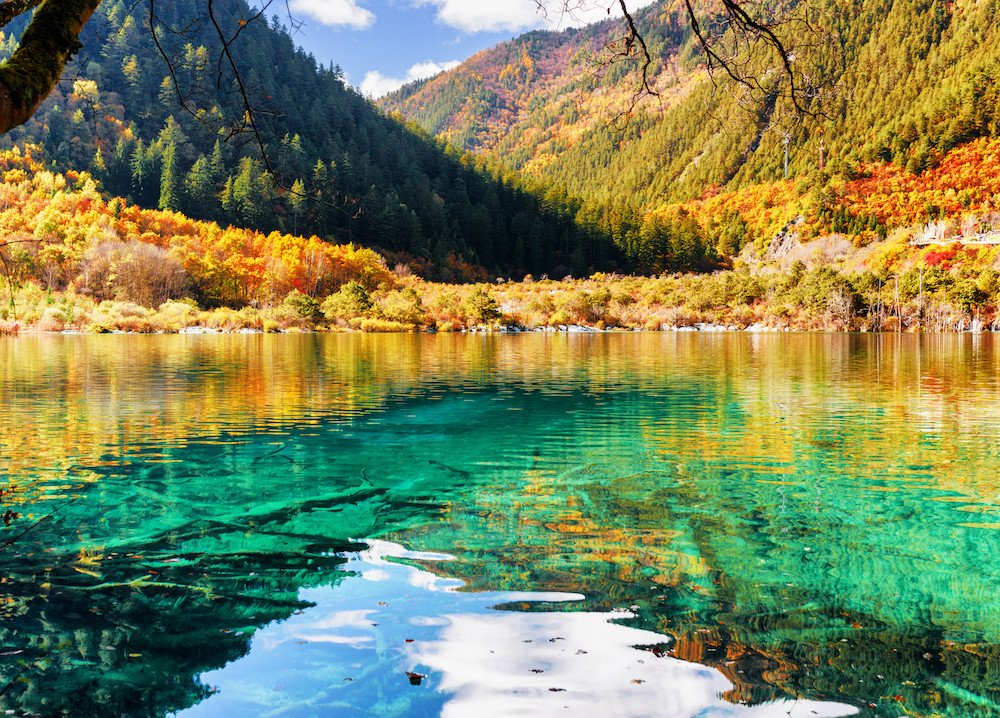 Shuzheng Lakes in Jiuzhaigou