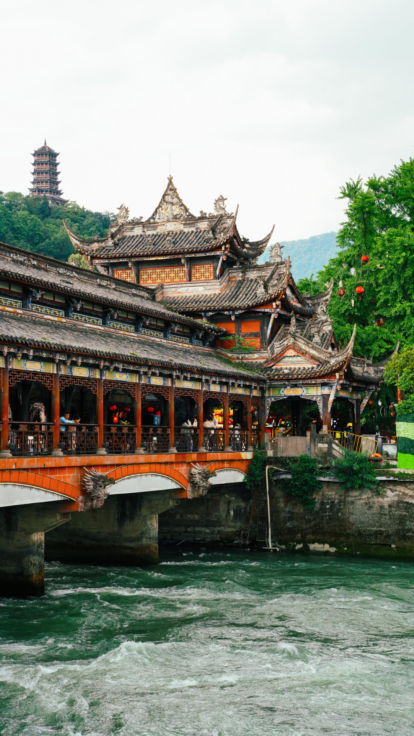 Dujiangyan heritage and river scenery